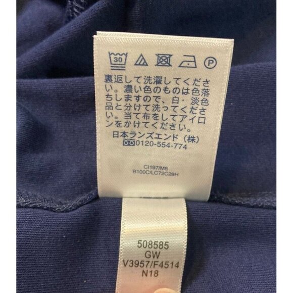 Lands End Shift Dress Crochet Cap Sleeve with Pockets Navy Blue Size 10 - Picture 7 of 8